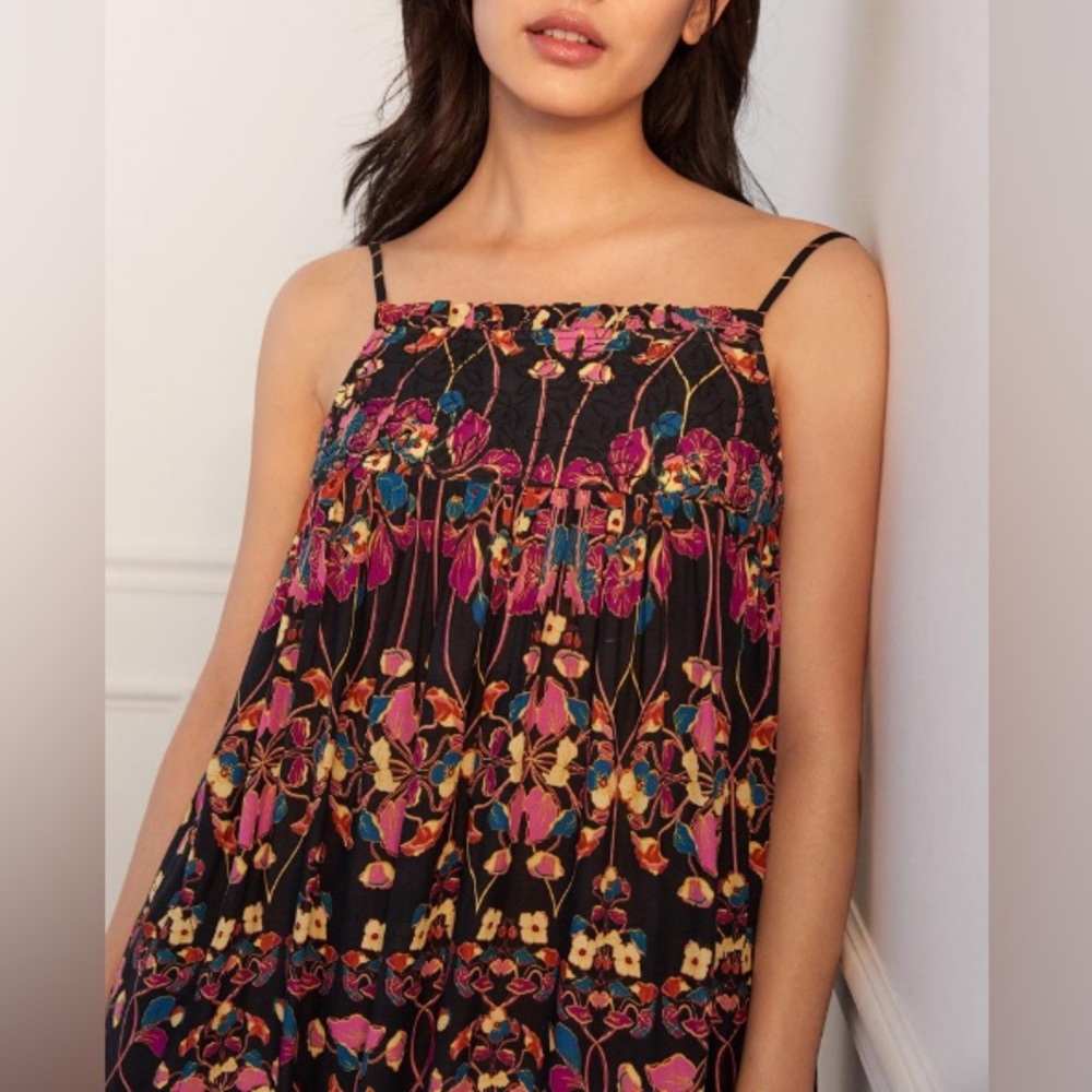 ANTHROPOLOGIE Quilted Floral Maxi Dress - Picture 3 of 10